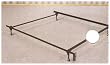Bed frame for headboard only, twin size, 4 legs