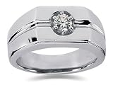0.35 CTW Men's Diamond Ring in Platinum