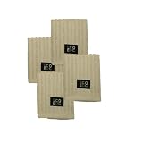 Ribbed Terry Cotton Dish Cloths (Natural, 4-Pack)