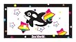 Rainbow Whale Towel