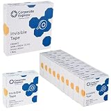 Invisible Tape, Write-On, Matte Finish, .5x36 Yards, Clear, Single Roll CEB12X36