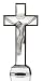 Kreuz, Kruzifix, Glaskreuz "JESUS", teilsatiniert, Bleikristall, moderner Style (German Crystal powered by CRISTALICA)