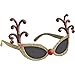 American Greetings Antler Glitter Plastic Fun Shades | Christmas Favor