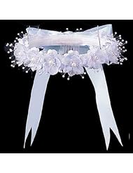 Wedding Flower Girl Light Blue Floral Headpiece Tiara by lito