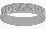 Genuine Sterling Silver #1 GRANDMA Expression Ring