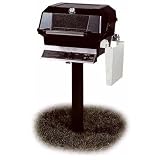 MHP Gas Grills JNR4DD Propane Gas Grill W Stainless Grids On In-Ground Post