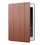 Inateck iPad Air 2用スマートカバー 超薄型合皮レザーケース オートスリープ＆ウェイクアップ機能付き （カラー：ブラウン）
