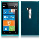 NOKIA LUMIA 900 BLUE GEL SKIN CASE, IN QUBITS RETAIL PACKAGING