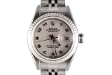 Rolex Ladies Stainless Steel Datejust Ivory Dial Jubilee Band