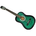 Beginner's Green 38 Inch Acoustic Guitar W/ Accessories