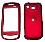 Red Rubberized Case Cover Protective SNAP-ON for Samsung A877 Impression