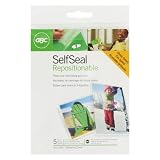 GBC SelfSeal NoMistakes Repositionable Self Adhesive Laminating Pouches, 4 x 6 Inches, Glossy, Clear, 5 Pouches per Pack (3747199)