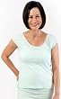 Veria Loungewear Cap Sleeve Top - Soft Blue, Organic Cotton