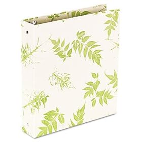 Bamboo Round Ring Binder 1 Capacity 11 x 81/2