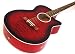 FULL SIZE ACOUSTIC/ELECTRIC GUITAR - TRANSLUCENT RED