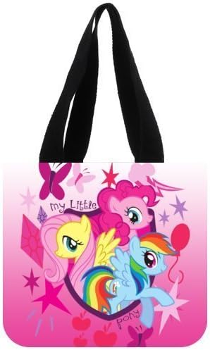 Custom My Little Pony Canvas Tote Bag Reusable Shopping Bag (2 Sides)