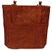 Western Hand Tooled Leather Cowgirl Tote Handbag Purse