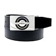 Inox Jewelry Men's Black Belt with Stainless Steel Carbon Fiber Buckle