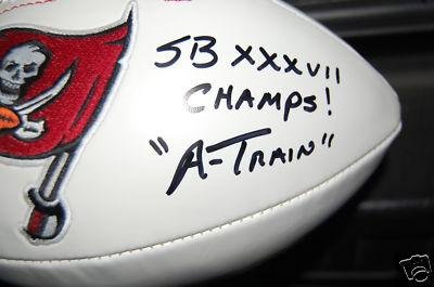 Signed Mike Alstott Football - Authentic - Autographed Footballs