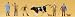 Preiser 10048 Cattle Traders with Cow & Dogs (Pack of 5) HO Gauge