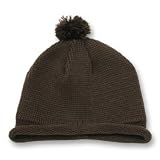 Winter Cold Weather Pom Pom Beanie Caps- Brown