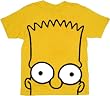 The Simpsons Bart Big Face Gold T-shirt Tee