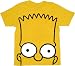 The Simpsons Bart Big Face Gold T-shirt Tee