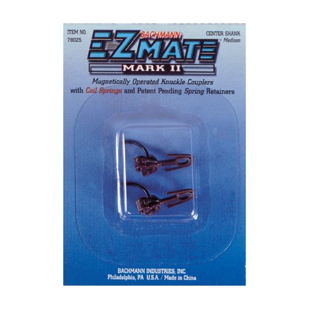 Bachmann Trains 78025 E-Z Mate Magnetic Knuckle Couplers - Center Shank - Medium