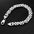Edelstahl-Armband als K�nigskette, Chromstahl, High End
