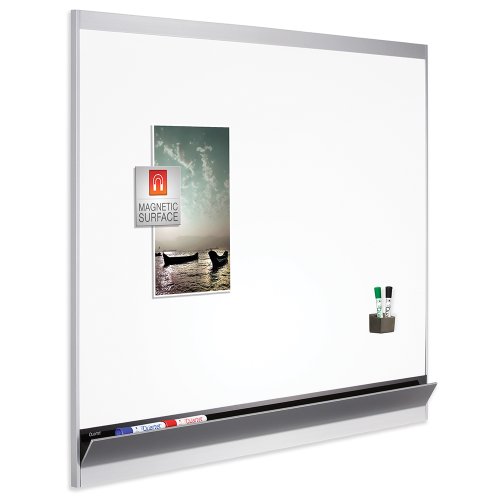 Quartet Platinum Plus Porcelain Whiteboard, 3 x 2 Feet, Aluminum Frame (85263) On Sale