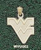 West Virginia Univ Wv 5/8 Outlined Charm/Pendant -14K/10K, Stainless Steel or Gold Plated