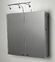 Echelon Lg Cabinet C/W Shaver Socket - Ip44 & Glass Shelves