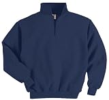 JERZEES SUPER SWEATS - 1/4 Zip Sweatshirt with Cadet Collar. 4528M