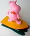 Distinctive & Unique Ornamental Hippo Surfing Eye Glass Holder Small Statue