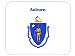 US State Flag - Auburn, Massachusetts (MA) Mouse Pad