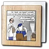 Review 3dRose LLC  / Famous Duck at the Eye Doctor - 6 Inch Tile Napkin Holder