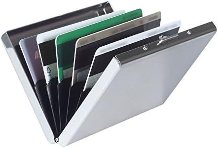 Foreasy RFID Credit Card Protector Stainless Steel Credit Card Wallet Holder