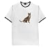   - Ocicat- Image - Ringer T-Shirt, White/Black, Large
