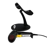 Black Hands Free USB Automatic Scanning Barcode Bar-code Scanner Reader with Adjustable Stand