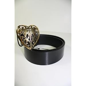 Gucci Belts Black Leather with Gold Buckle 207557 (Size 85')