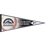 Colorado Rockies - Logo Collage 12 X 30 Pennant MLB Pro Baseball