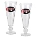Atlanta Hawks NBA 2pc Pilsner Glass Set with Basketball on stem - Oval Logo by Great American Products
