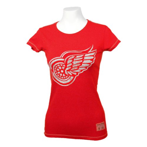Detroit Red Wings Women's Rivals Vintage Wash Jersey T-Shirt Size S