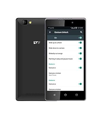 LYF WIND 7i - Dual Sim 4G VoLTE (Black, 1GB RAM, 8GB ROM) with Android 6.0 Marshmallow