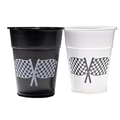 Race Flag 16 oz. Plastic Cups