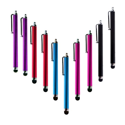 Importer520 10 Pcs Stylus Set Aqua Blue/Black/Red/Pink/Purple Stylus/styli Touch Screen Cellphone Tablet Pen Importer520 10 Pcs Stylus Set Aqua Blue/Black/Red/Pink/Purple Stylus/styli Touch Screen Cellphone Tablet Pen