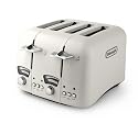De'Longhi CT04E Toaster, 4 Slice (Cream)