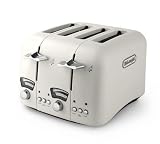 DeLonghi CT04E Toaster, 4 Slice (Cream) from Delonghi