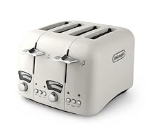 De'Longhi CT04E Toaster, 4 Slice (Cream)