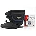 Kameratasche, Fototasche Typ Malta, schwarz-blau - f�r gr��ere Digitalkameras wie Sony Alpha 55, 33, 390, 65V, 77V, NEX-3, NEX-5, NEX-7, HX1,